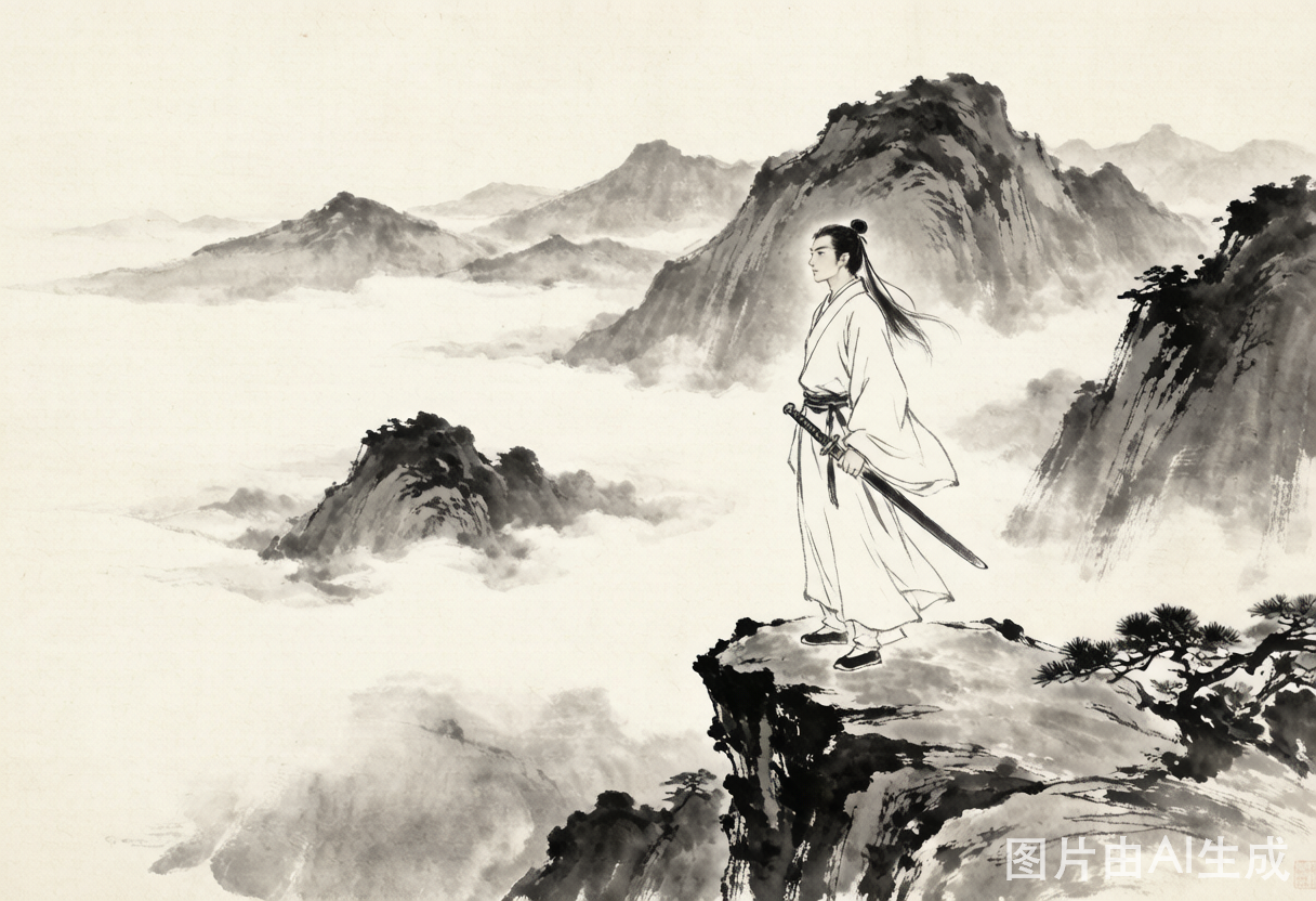 术士水墨肖像